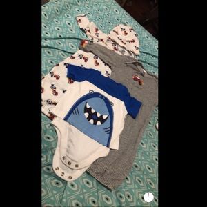 Baby boy pjs and onsie